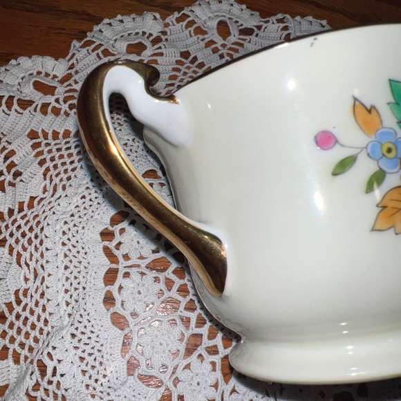 Vintage Noritake Blue Lustre Hand painted Sugar Bowl with Lid - Picture 8 of 14